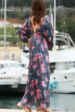 ROBE RAKAN SEQUIN FLEUR