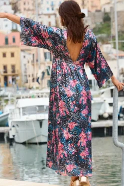 ROBE RAKAN SEQUIN FLEUR