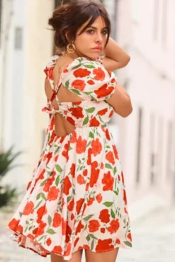 ROBE RÉGULA IMPRIMÉ DAHLIA