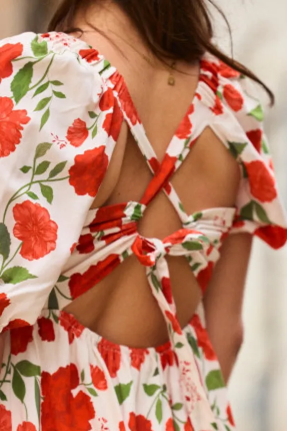 ROBE RÉGULA IMPRIMÉ DAHLIA