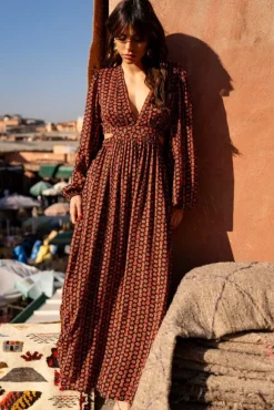 ROBE ROCH IMPRIMÉ LOTUS