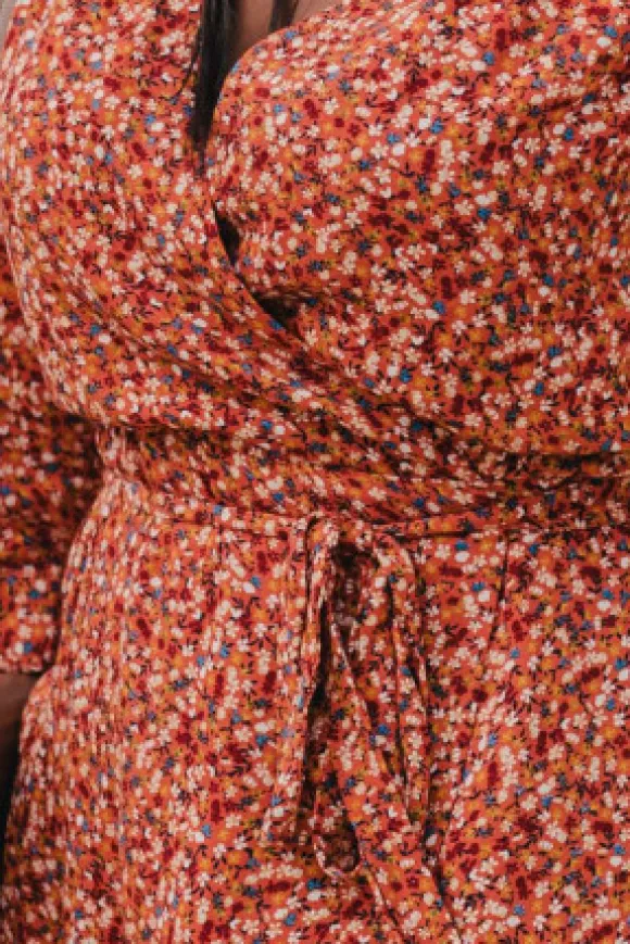 ROBE ROSALIE LIBERTY MANDARINE