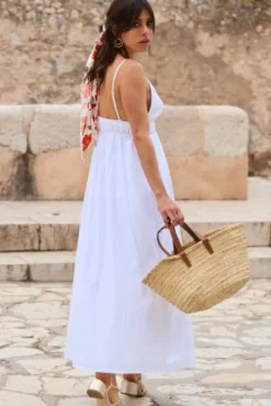 ROBE ROSINE POPELINE BLANCHE
