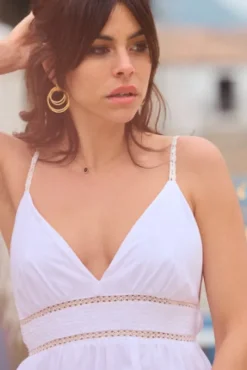 ROBE ROSINE POPELINE BLANCHE