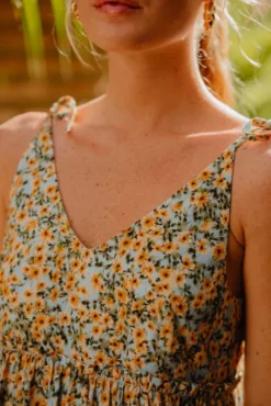 ROBE SALMA MARGUERITE JAUNE
