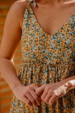 ROBE SALMA MARGUERITE JAUNE