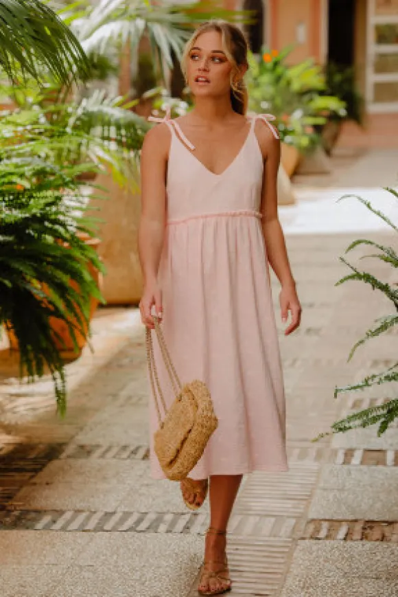 ROBE SALMA ROSE BRODÉ