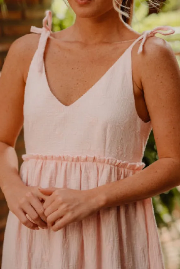 ROBE SALMA ROSE BRODÉ