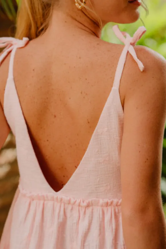 ROBE SALMA ROSE BRODÉ