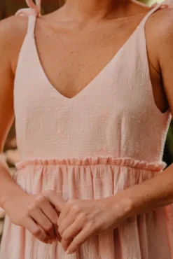 ROBE SALMA ROSE BRODÉ