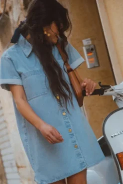 ROBE WALTER DENIM BLEACH
