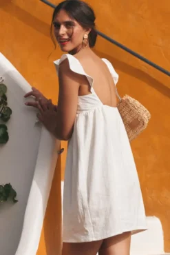ROBE YARA LIN BLANC