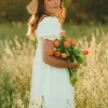 ROBE ZOÉ BLANC COTON
