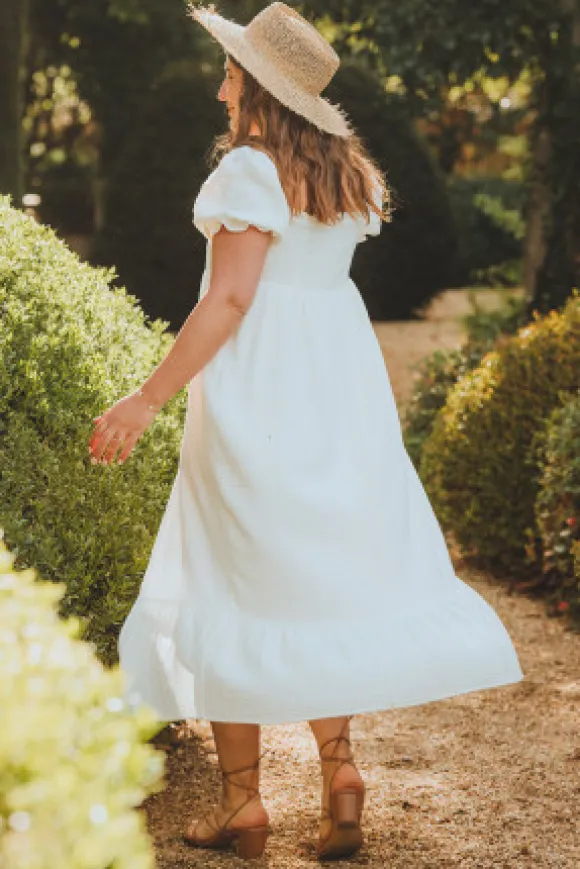 ROBE ZOÉ BLANC COTON