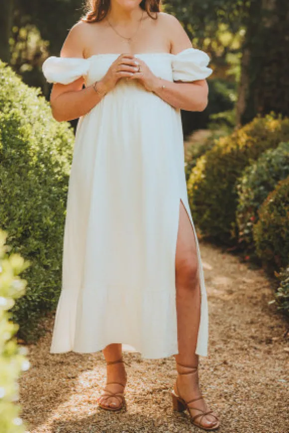 ROBE ZOÉ BLANC COTON