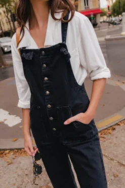SALOPETTE MAITE DENIM GRIS