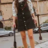 SALOPETTE PIPPA DENIM NOIR