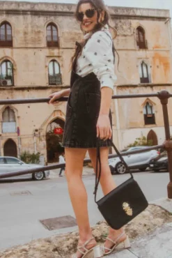 SALOPETTE PIPPA DENIM NOIR