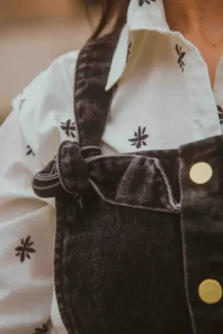 SALOPETTE PIPPA DENIM NOIR