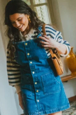 SALOPETTE PIPPA DENIM STONE