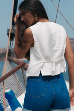 SHORT DENIM ACHILLE STONE