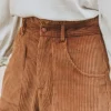 SHORT JONAS VELOURS CAMEL
