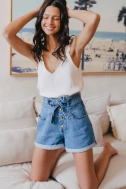 SHORT JULIEN STONE