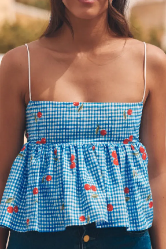 TOP BOOBOO CHERRY BLUE