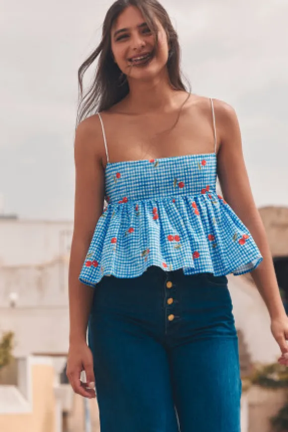 TOP BOOBOO CHERRY BLUE