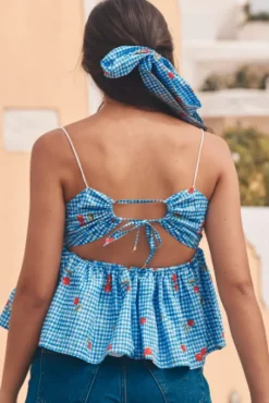 TOP BOOBOO CHERRY BLUE