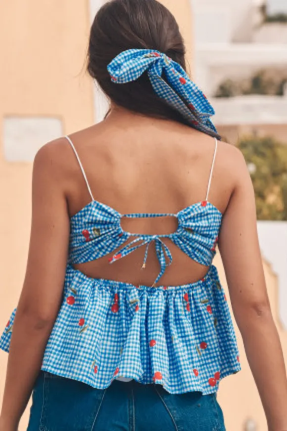 TOP BOOBOO CHERRY BLUE