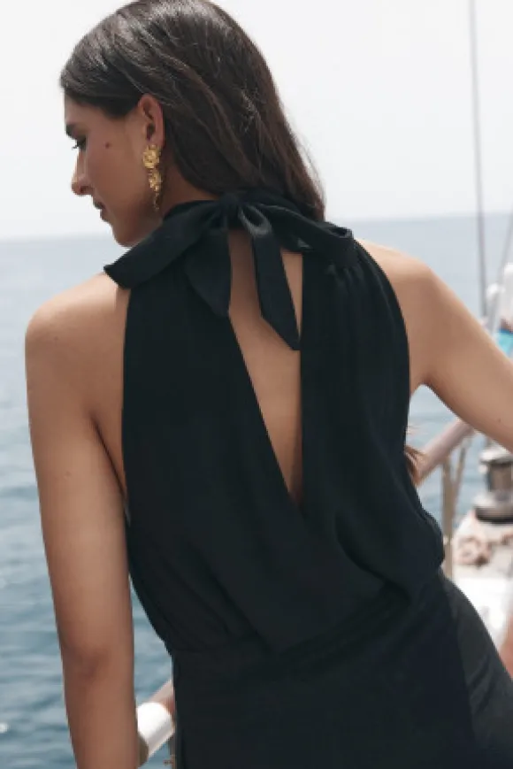 TOP EVELYNE LIN VISCOSE NOIR