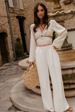 TOP ÉLIA LIN VISCOSE BEIGE