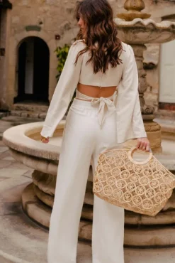 TOP ÉLIA LIN VISCOSE BEIGE
