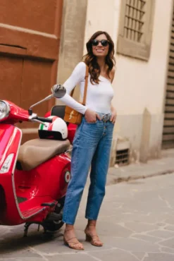 TOP LUCY JERSEY BLANC