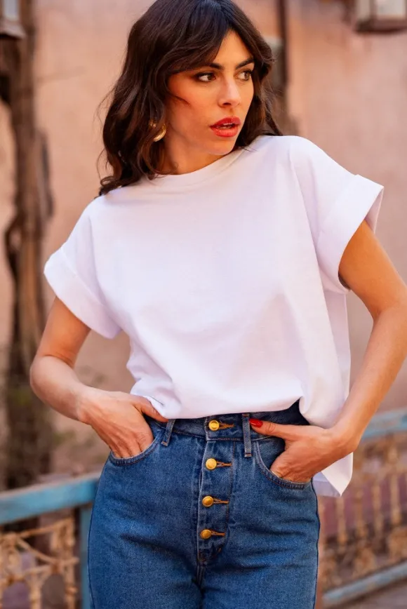 T-SHIRT TILIANE ÉCRU