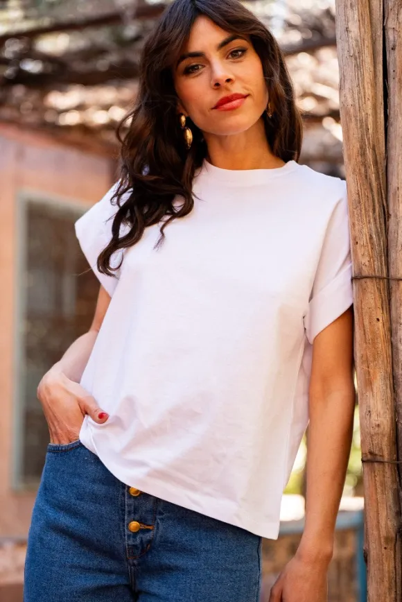 T-SHIRT TILIANE ÉCRU