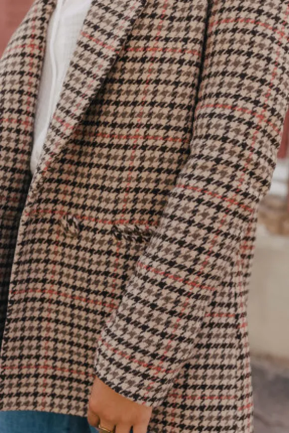 VESTE ALY PIED DE COQ