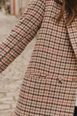 VESTE ALY PIED DE COQ