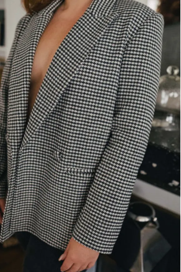 VESTE ALY PIED DE POULE