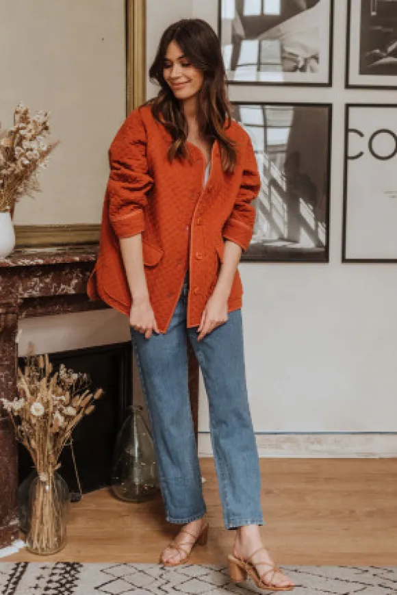 VESTE AMHET BRIQUE