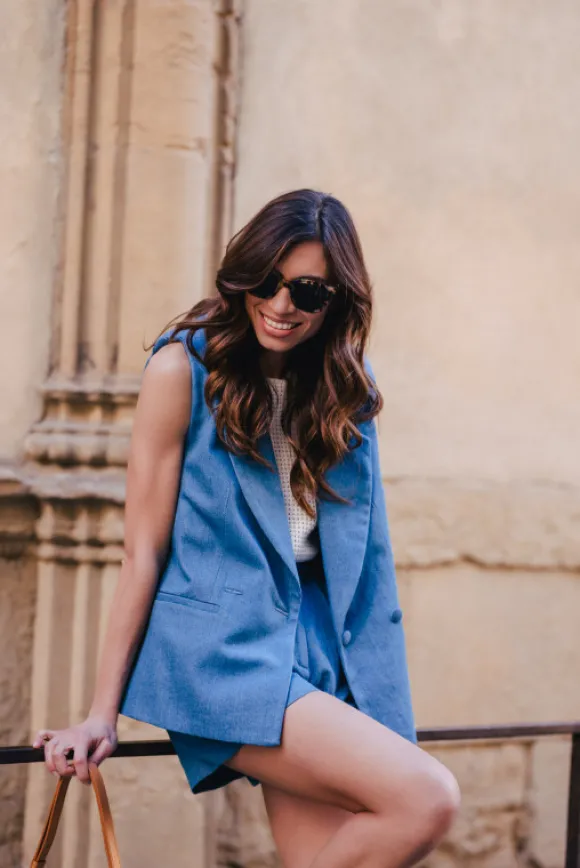 VESTE CHRIS DENIM FONCÉ