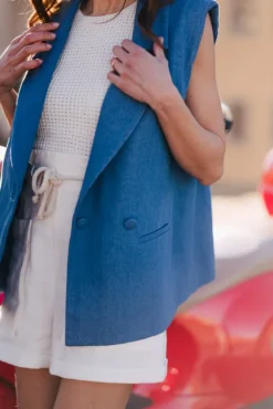 VESTE CHRIS DENIM FONCÉ