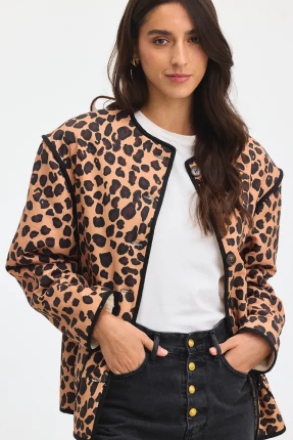 VESTE DESKIEL LÉOPARD