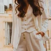 VESTE FRANCKY LIN VISCOSE BLANC