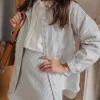 VESTE GINA RAYURES JEAN