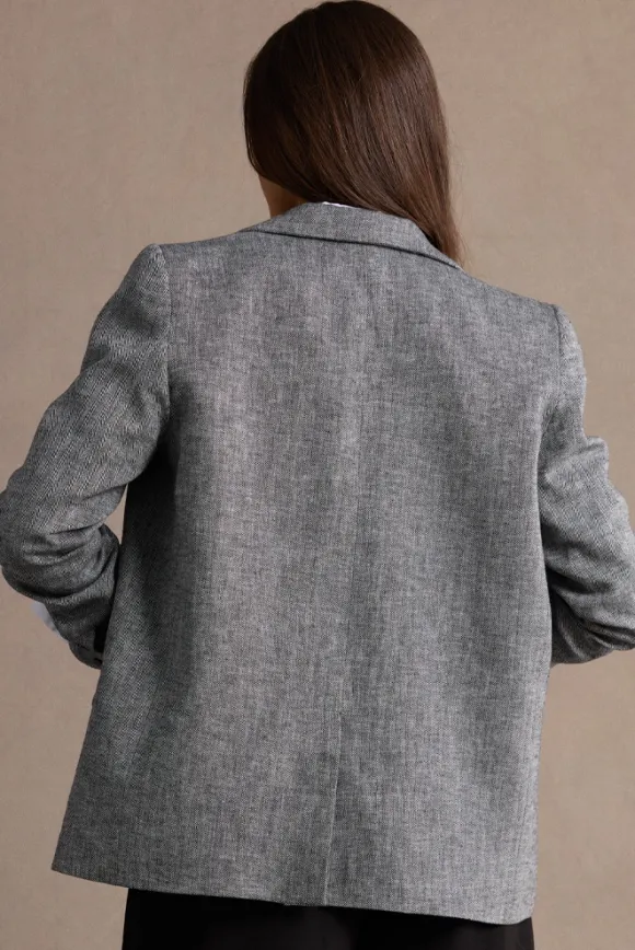 VESTE LUDY CHEVRON NOIR