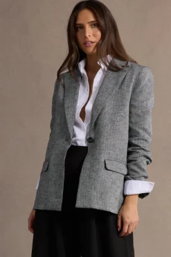 VESTE LUDY CHEVRON NOIR