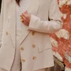 VESTE PADMÉ LIN VISCOSE BEIGE