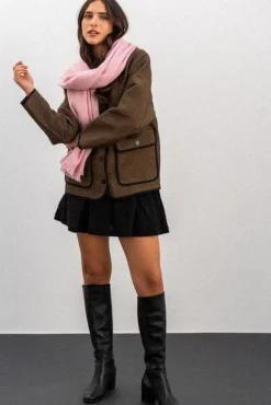 VESTE VAKOO JACQUARD MARRON
